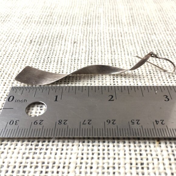 Silver Dangle Earrings - Picture 4 of 4